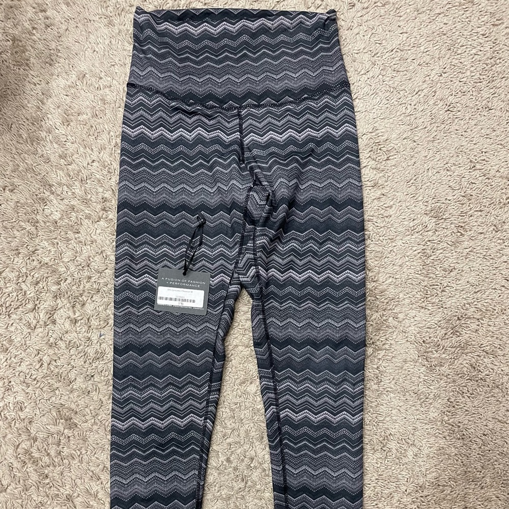 Chevron DYI leggings size Medium, purchased from Pure Barre